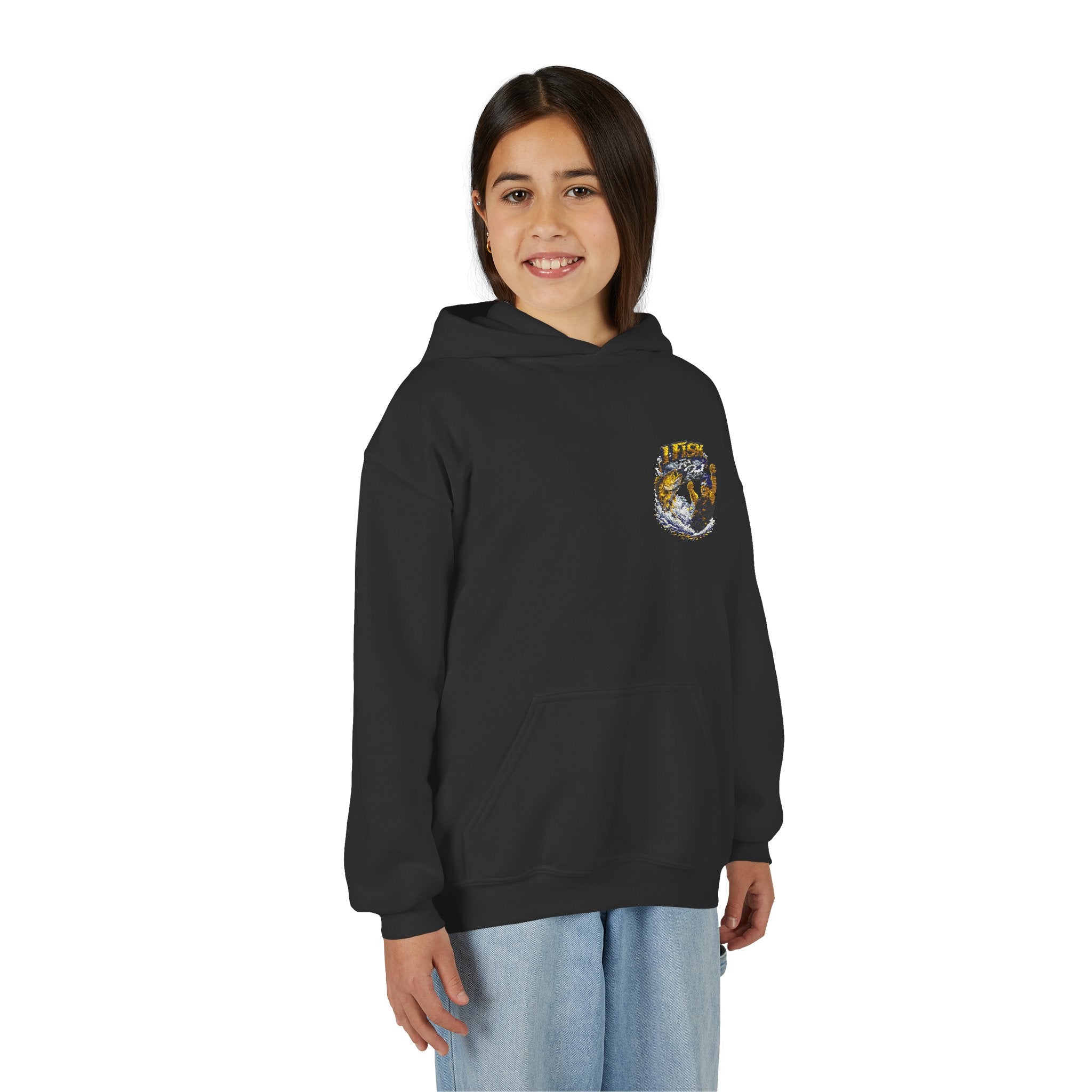 Youth Hoodie -I Fish For Reel Rod Production Hoodie