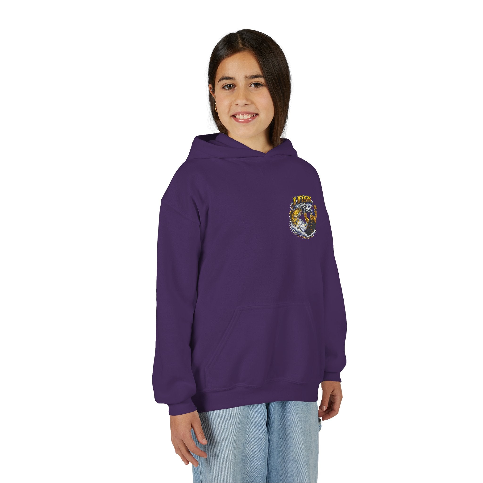 Youth Hoodie -I Fish For Reel Rod Production Hoodie