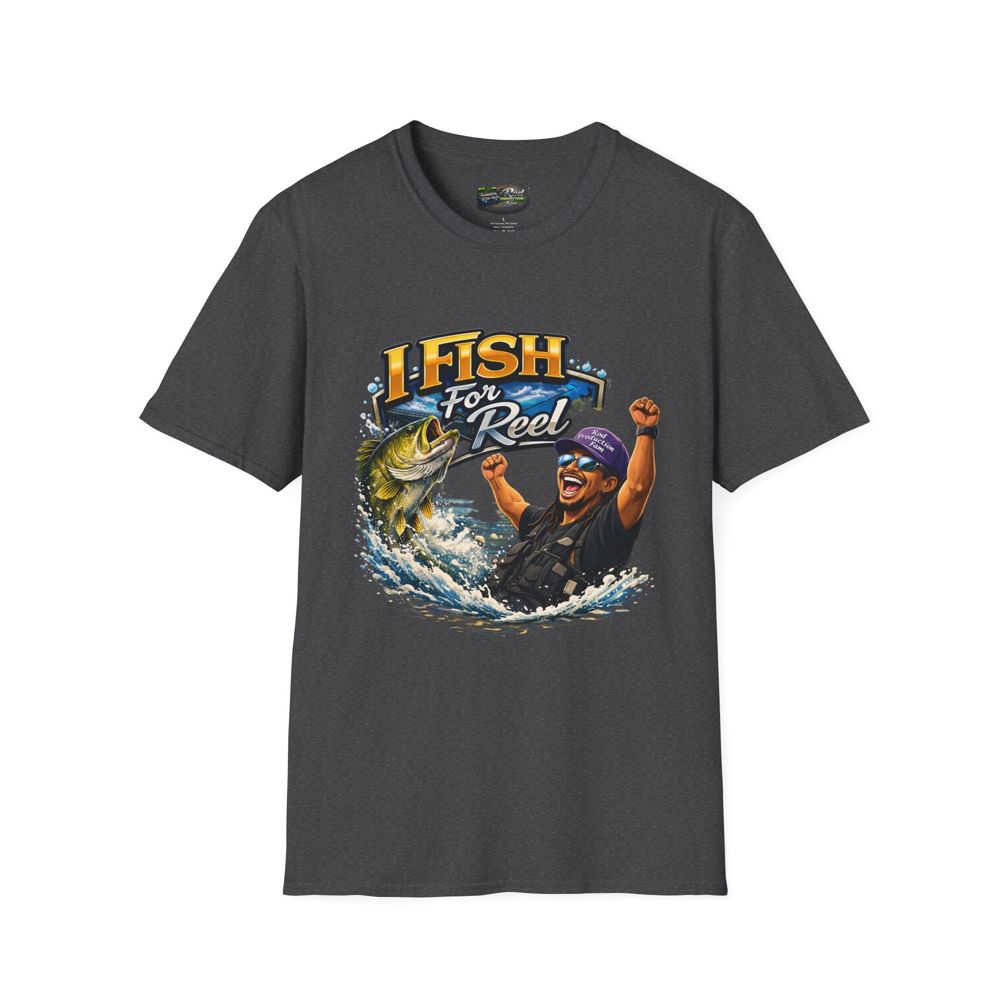 Fishing T-Shirt – "I Fish for Reel" Graphic Tee