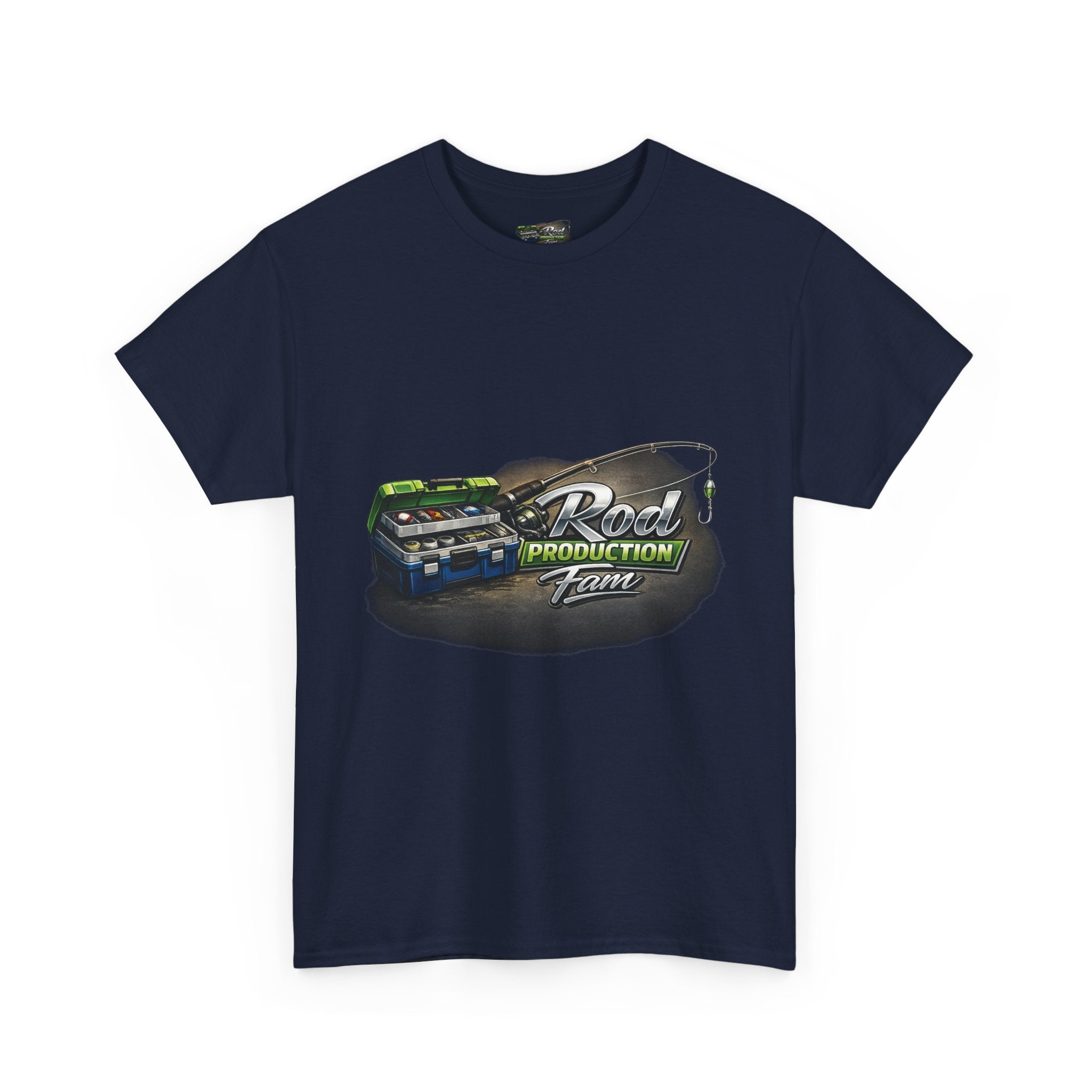 Copy of Fish Whistle Tee — “Rod Production Tee” Graphic T-Shirt