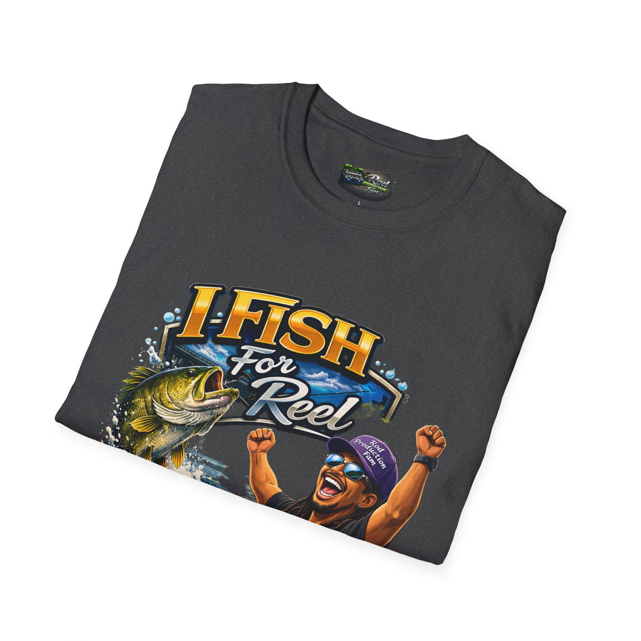 Fishing T-Shirt – "I Fish for Reel" Graphic Tee