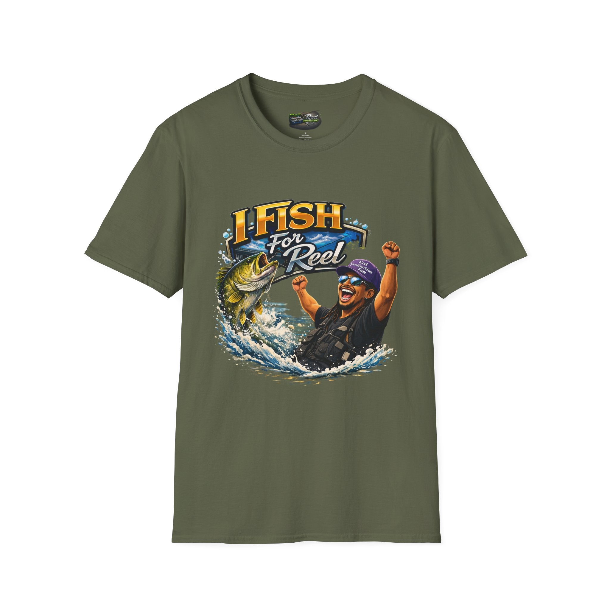 Fishing T-Shirt – "I Fish for Reel" Graphic Tee