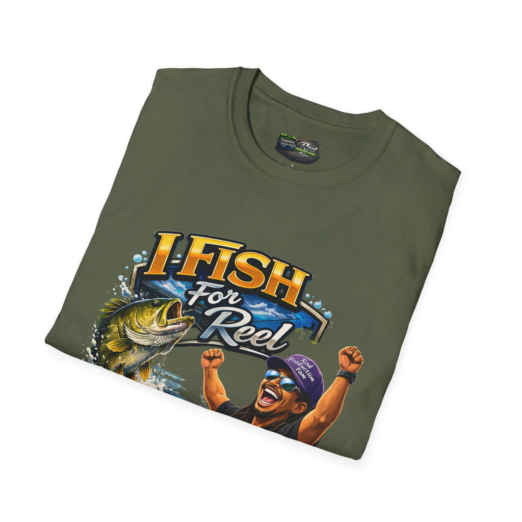 Fishing T-Shirt – "I Fish for Reel" Graphic Tee