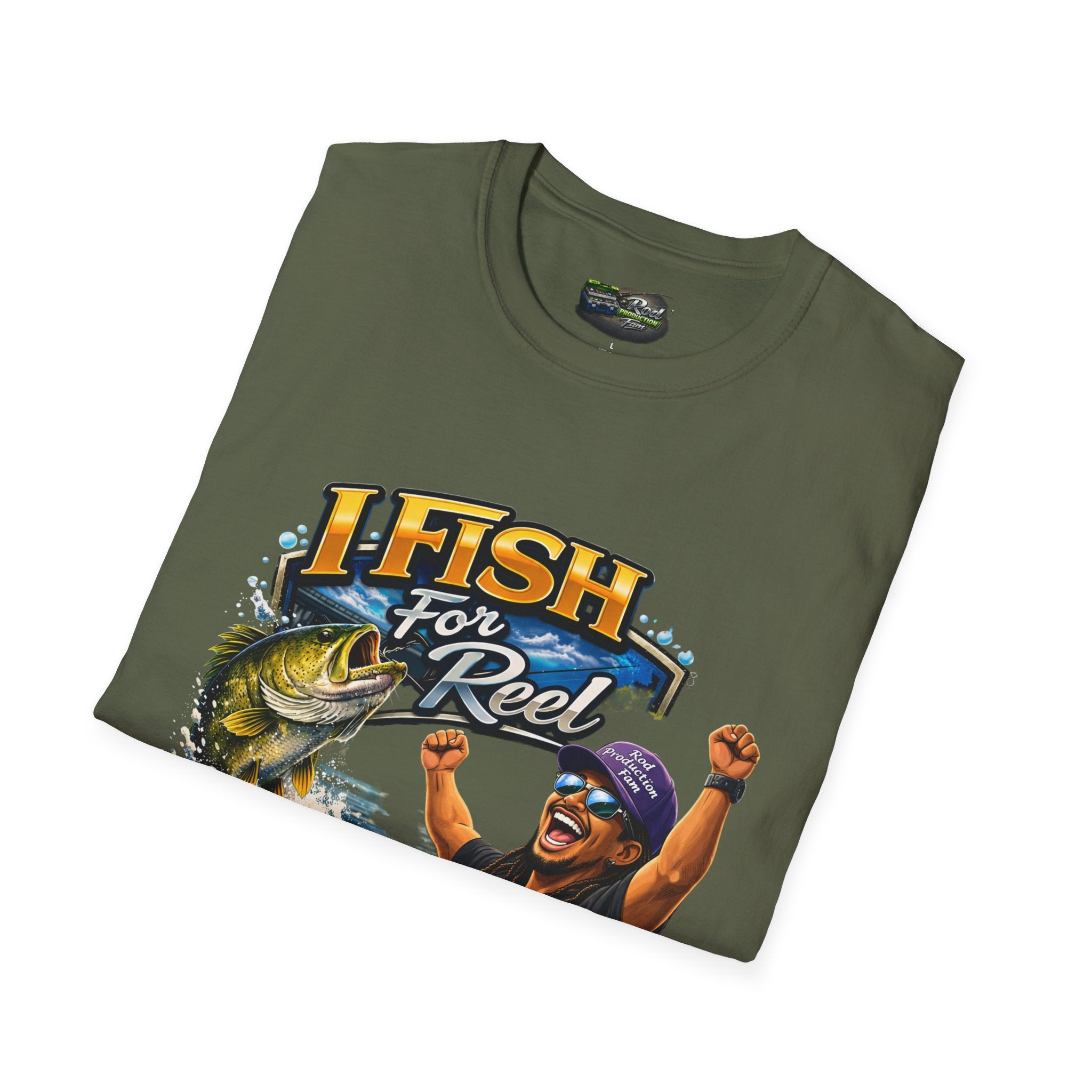 Fishing T-Shirt – "I Fish for Reel" Graphic Tee