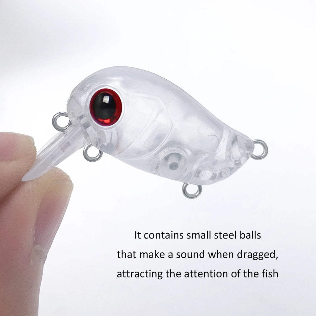 Fishing Baits Unpainted Blank Hard Lures DIY Crankbaits Minnows Popper VIB Pencil Transparent Artificial Baits Set