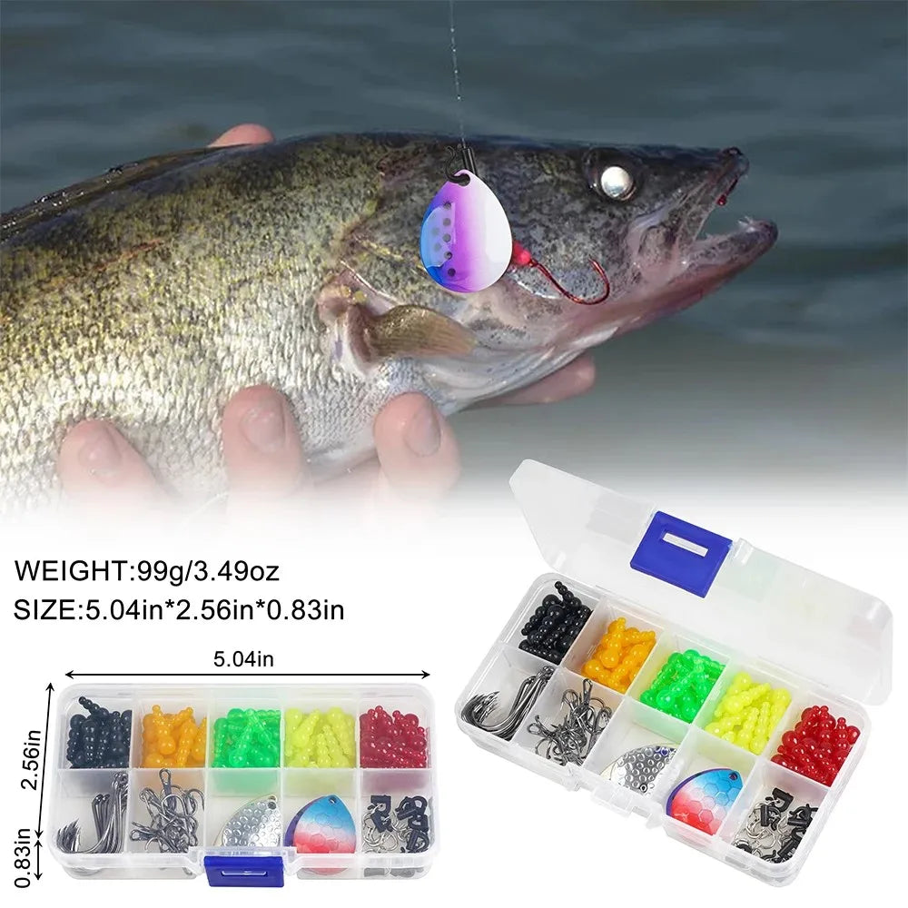 150Pcs Rotating Spinner Fishing Lure Making Kit