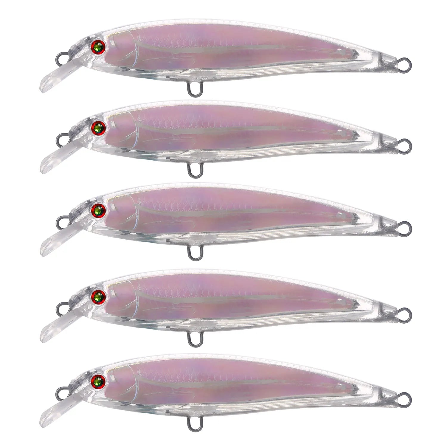 Fishing Baits Unpainted Blank Hard Lures DIY Crankbaits Minnows Popper VIB Pencil Transparent Artificial Baits Set