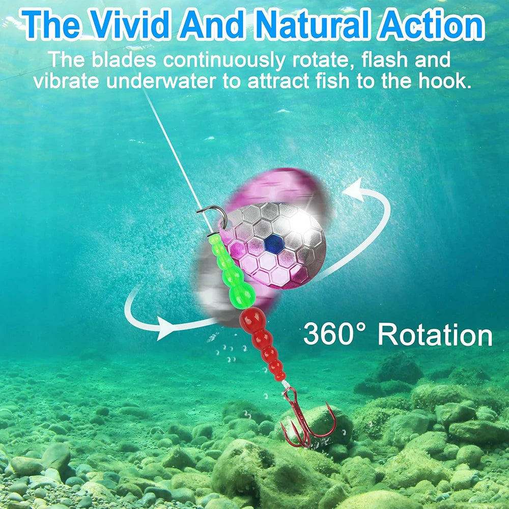 180Pcs DIY Spinner Rig for Bass, Salmon, Walleye Lure