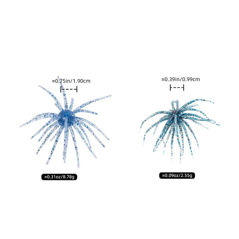 NEW 2.5g/8.7g Fishing Lure Sea Urchin Lures Soft Bait Silicone Baits for Bream Bass