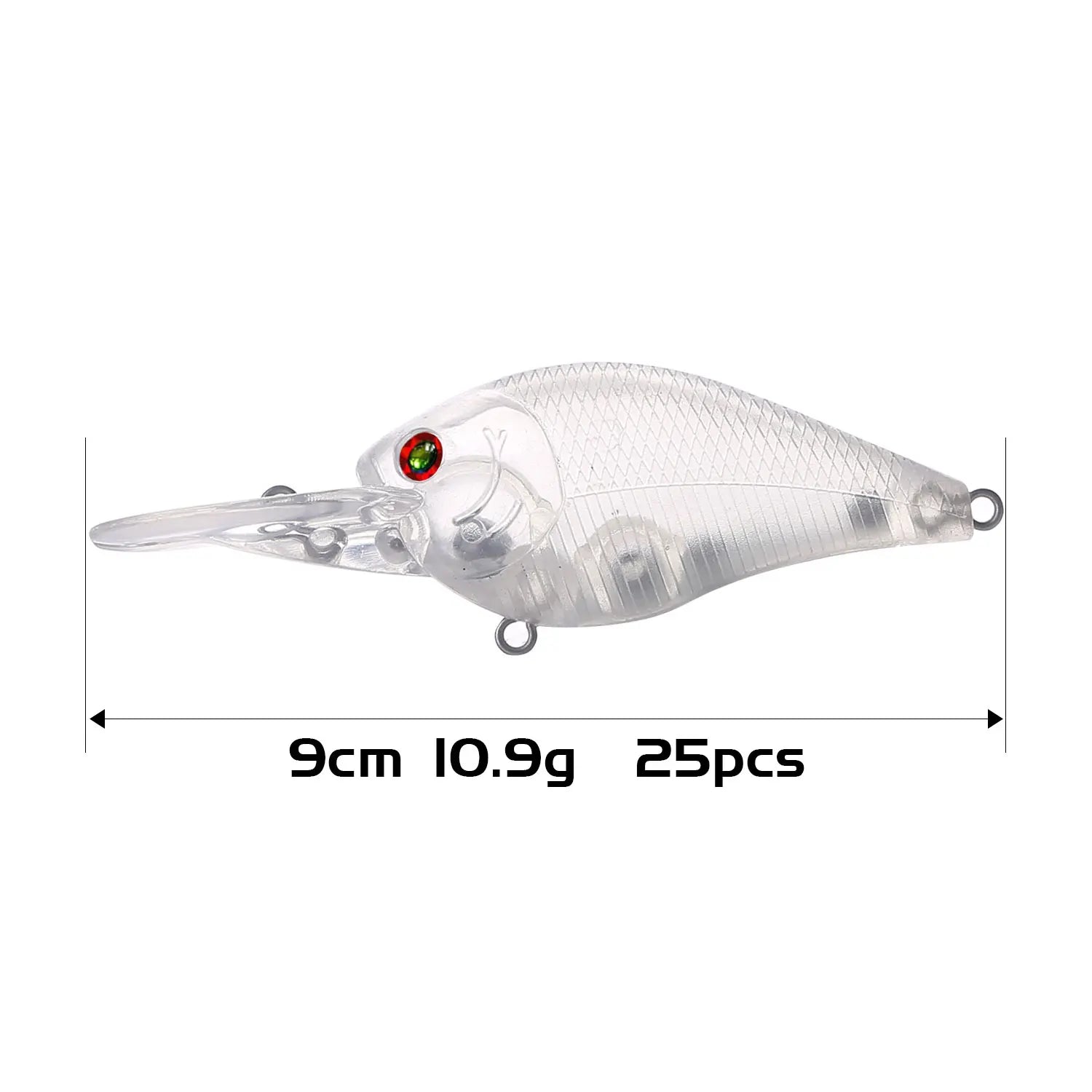 Fishing Baits Unpainted Blank Hard Lures DIY Crankbaits Minnows Popper VIB Pencil Transparent Artificial Baits Set