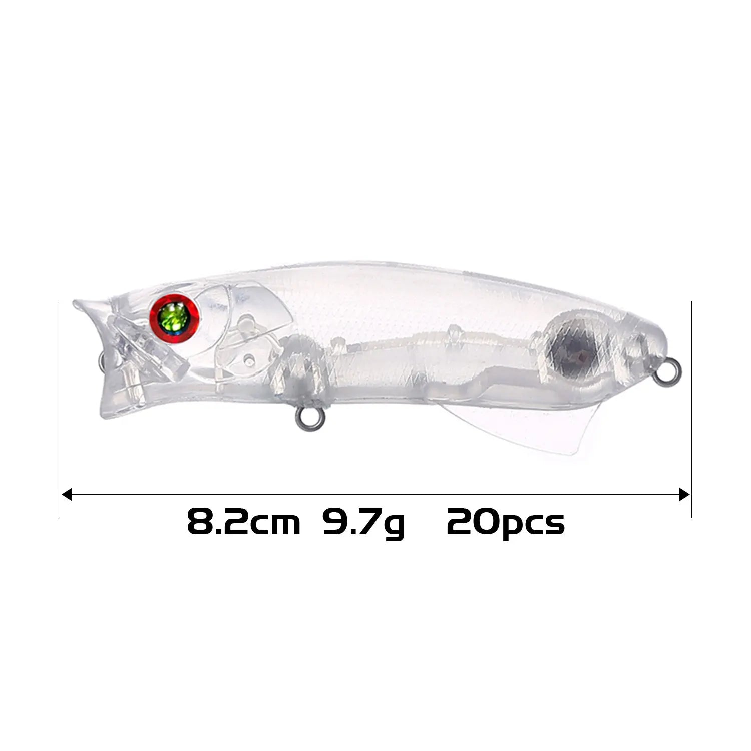 Fishing Baits Unpainted Blank Hard Lures DIY Crankbaits Minnows Popper VIB Pencil Transparent Artificial Baits Set
