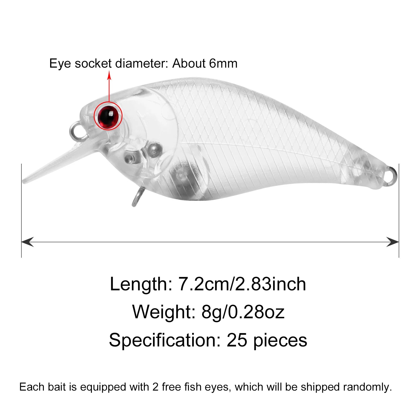 Fishing Baits Unpainted Blank Hard Lures DIY Crankbaits Minnows Popper VIB Pencil Transparent Artificial Baits Set