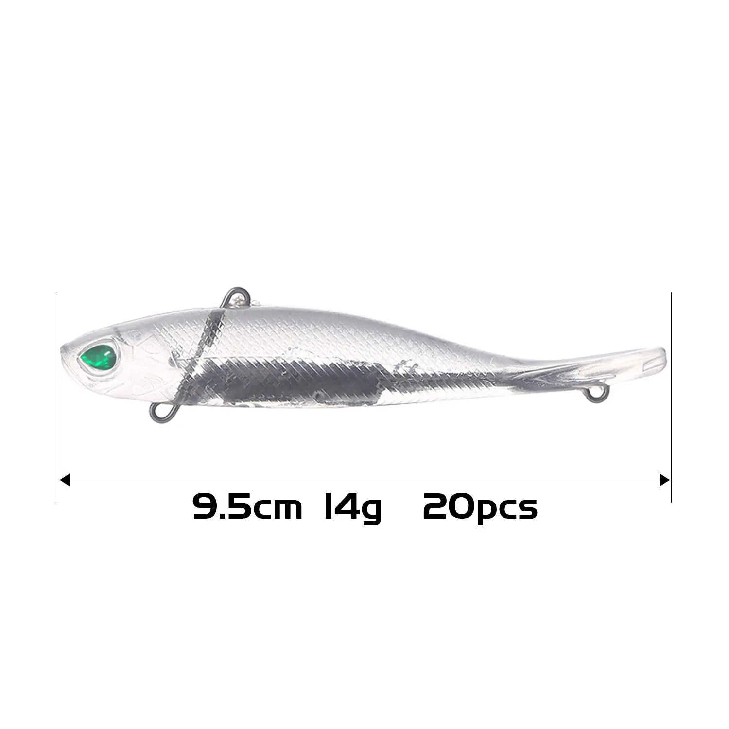 Fishing Baits Unpainted Blank Hard Lures DIY Crankbaits Minnows Popper VIB Pencil Transparent Artificial Baits Set