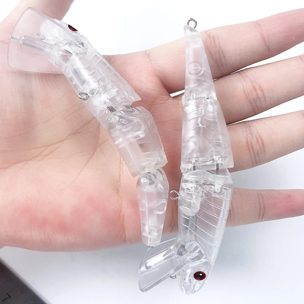 Fishing Baits Unpainted Blank Hard Lures DIY Crankbaits Minnows Popper VIB Pencil Transparent Artificial Baits Set