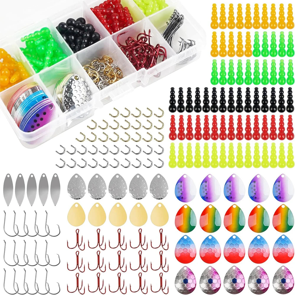 180Pcs DIY Spinner Rig for Bass, Salmon, Walleye Lure