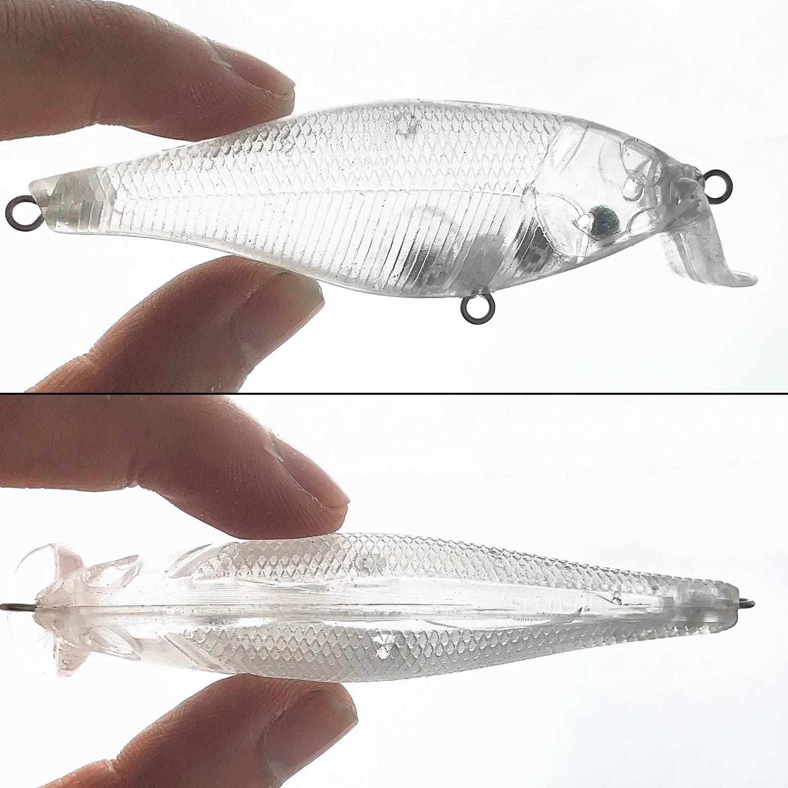 Fishing Baits Unpainted Blank Hard Lures DIY Crankbaits Minnows Popper VIB Pencil Transparent Artificial Baits Set