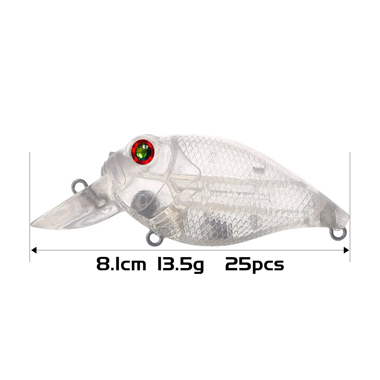 Fishing Baits Unpainted Blank Hard Lures DIY Crankbaits Minnows Popper VIB Pencil Transparent Artificial Baits Set