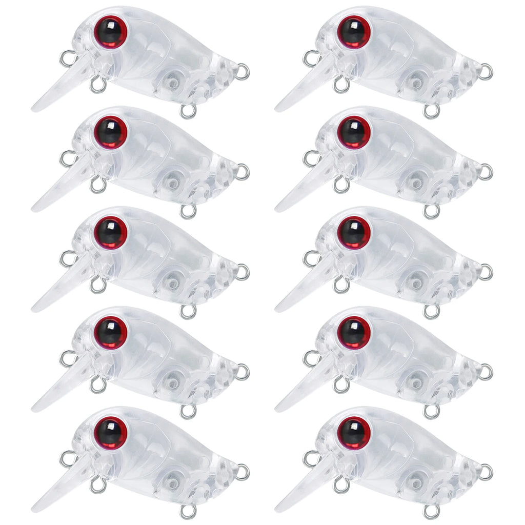 Fishing Baits Unpainted Blank Hard Lures DIY Crankbaits Minnows Popper VIB Pencil Transparent Artificial Baits Set