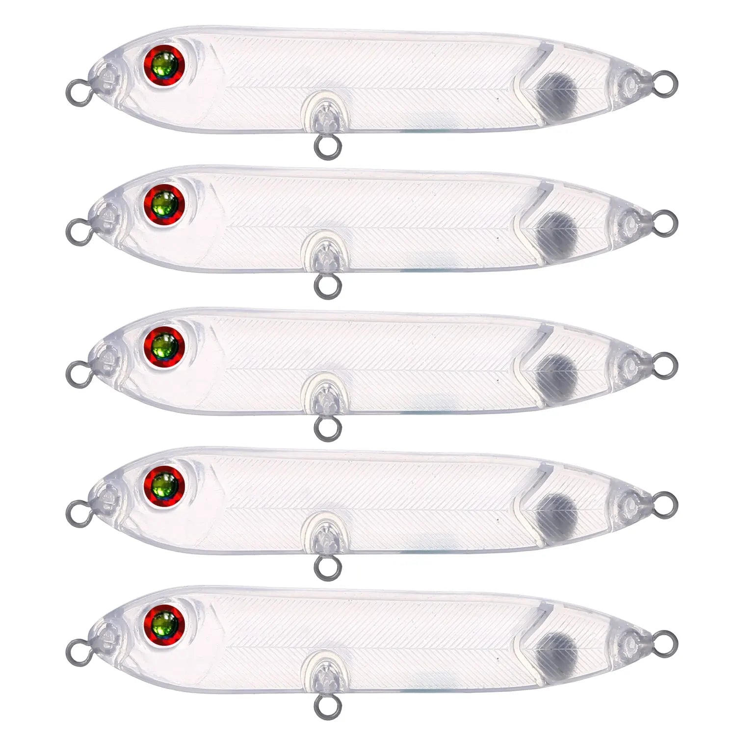 Fishing Baits Unpainted Blank Hard Lures DIY Crankbaits Minnows Popper VIB Pencil Transparent Artificial Baits Set