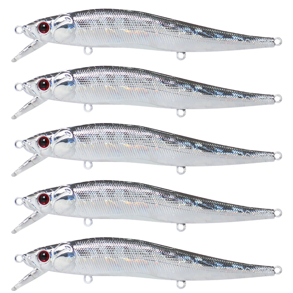 Fishing Baits Unpainted Blank Hard Lures DIY Crankbaits Minnows Popper VIB Pencil Transparent Artificial Baits Set
