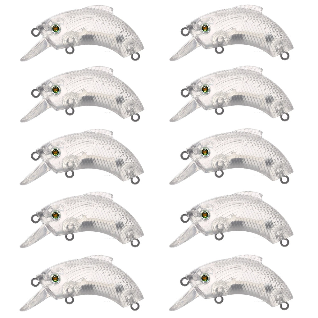Fishing Baits Unpainted Blank Hard Lures DIY Crankbaits Minnows Popper VIB Pencil Transparent Artificial Baits Set
