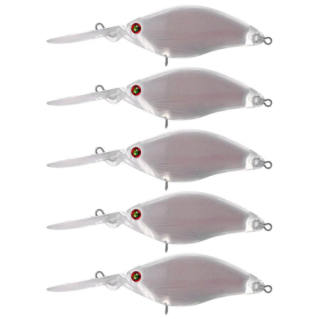 Fishing Baits Unpainted Blank Hard Lures DIY Crankbaits Minnows Popper VIB Pencil Transparent Artificial Baits Set