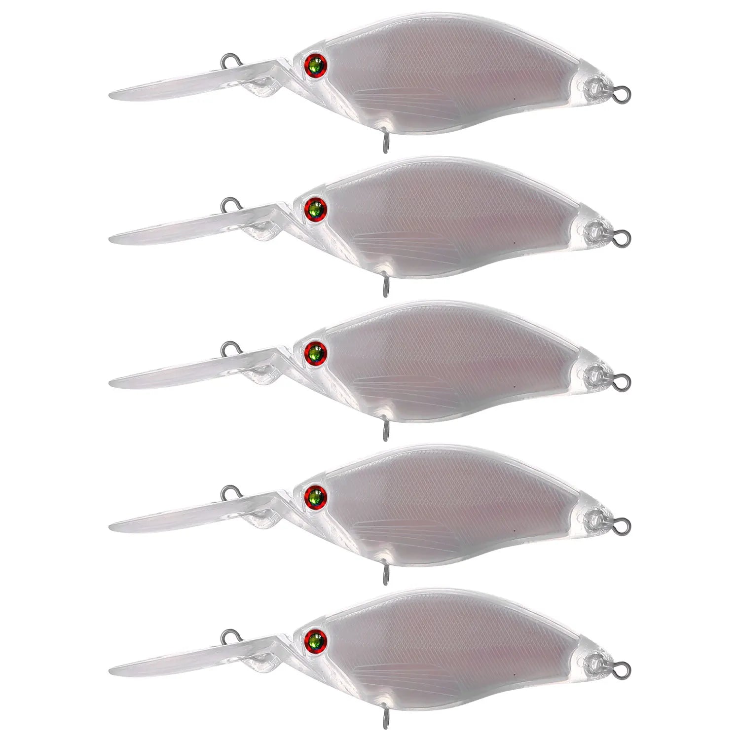 Fishing Baits Unpainted Blank Hard Lures DIY Crankbaits Minnows Popper VIB Pencil Transparent Artificial Baits Set