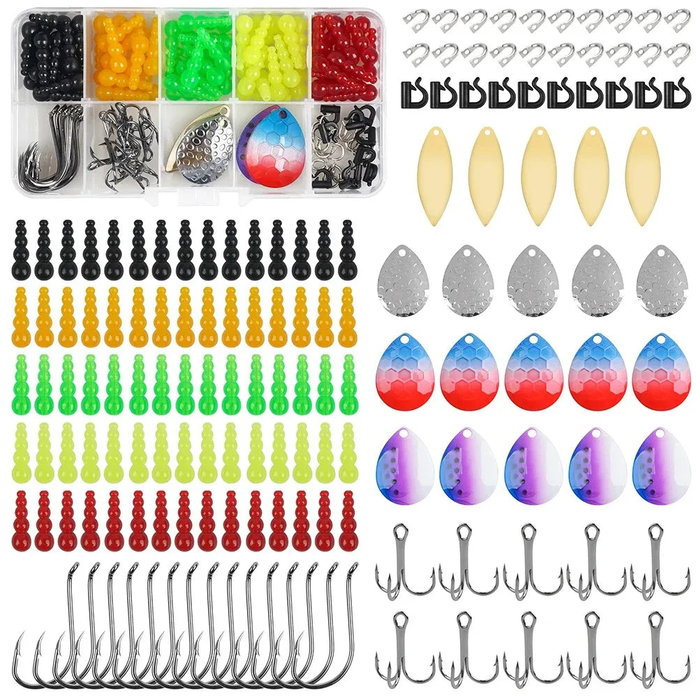 150Pcs Rotating Spinner Fishing Lure Making Kit