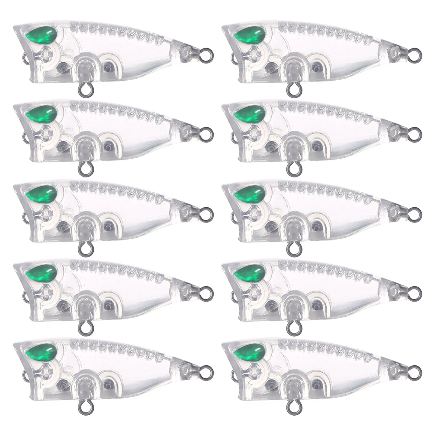 Fishing Baits Unpainted Blank Hard Lures DIY Crankbaits Minnows Popper VIB Pencil Transparent Artificial Baits Set