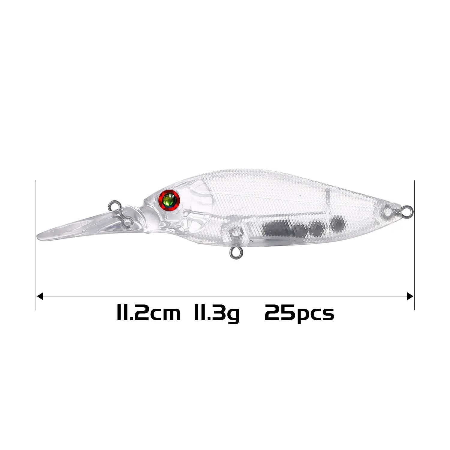 Fishing Baits Unpainted Blank Hard Lures DIY Crankbaits Minnows Popper VIB Pencil Transparent Artificial Baits Set