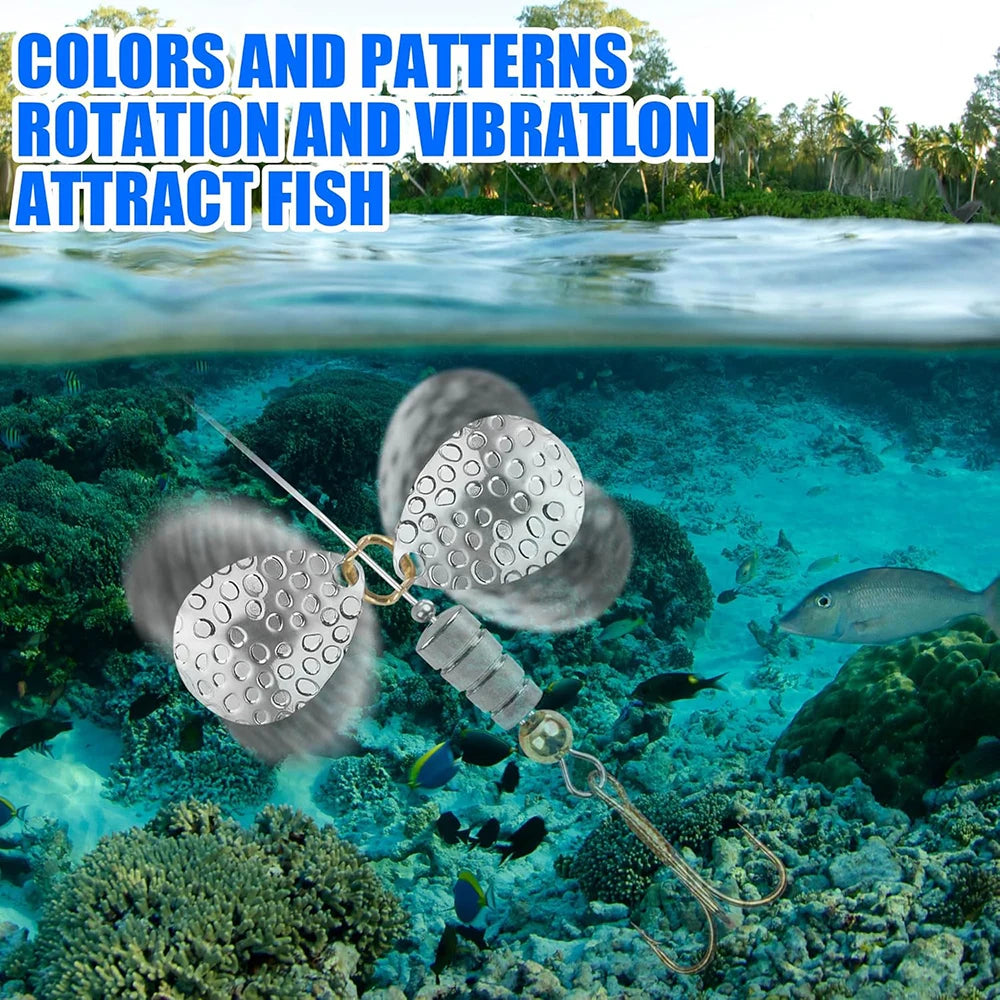 100pcs Walleye Rig Making Kit DIY Fishing Lure Spinner bait Supplies Parts Crawler Harness Live Bait Rigs Colorado Spoon Blades