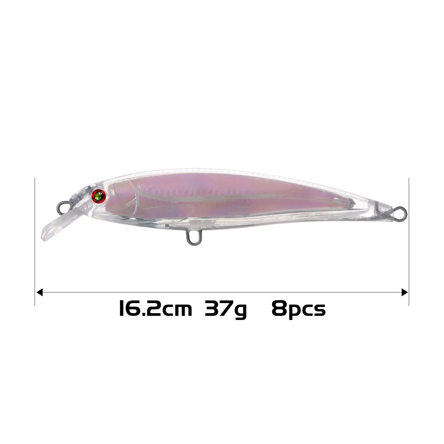 Fishing Baits Unpainted Blank Hard Lures DIY Crankbaits Minnows Popper VIB Pencil Transparent Artificial Baits Set