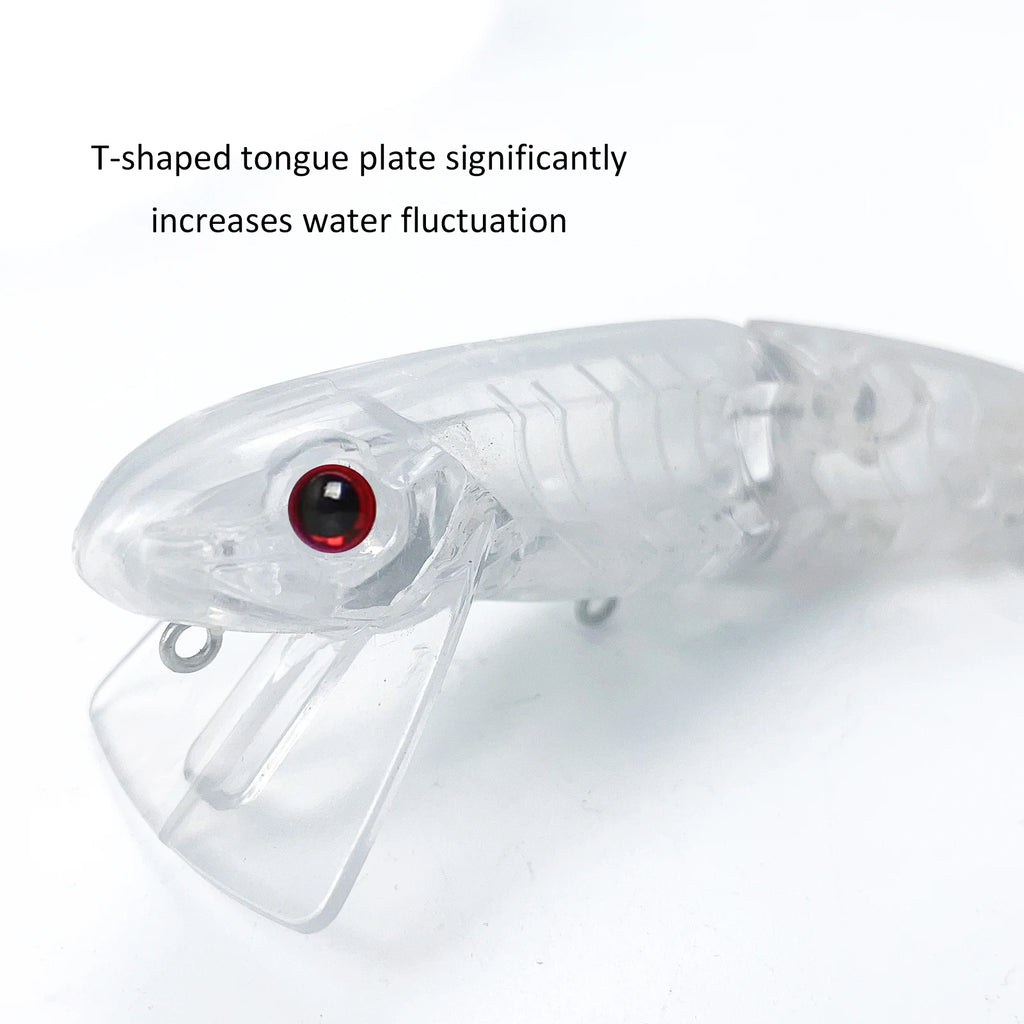 Fishing Baits Unpainted Blank Hard Lures DIY Crankbaits Minnows Popper VIB Pencil Transparent Artificial Baits Set