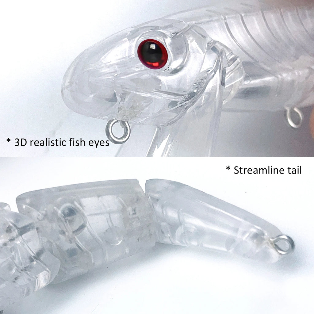 Fishing Baits Unpainted Blank Hard Lures DIY Crankbaits Minnows Popper VIB Pencil Transparent Artificial Baits Set