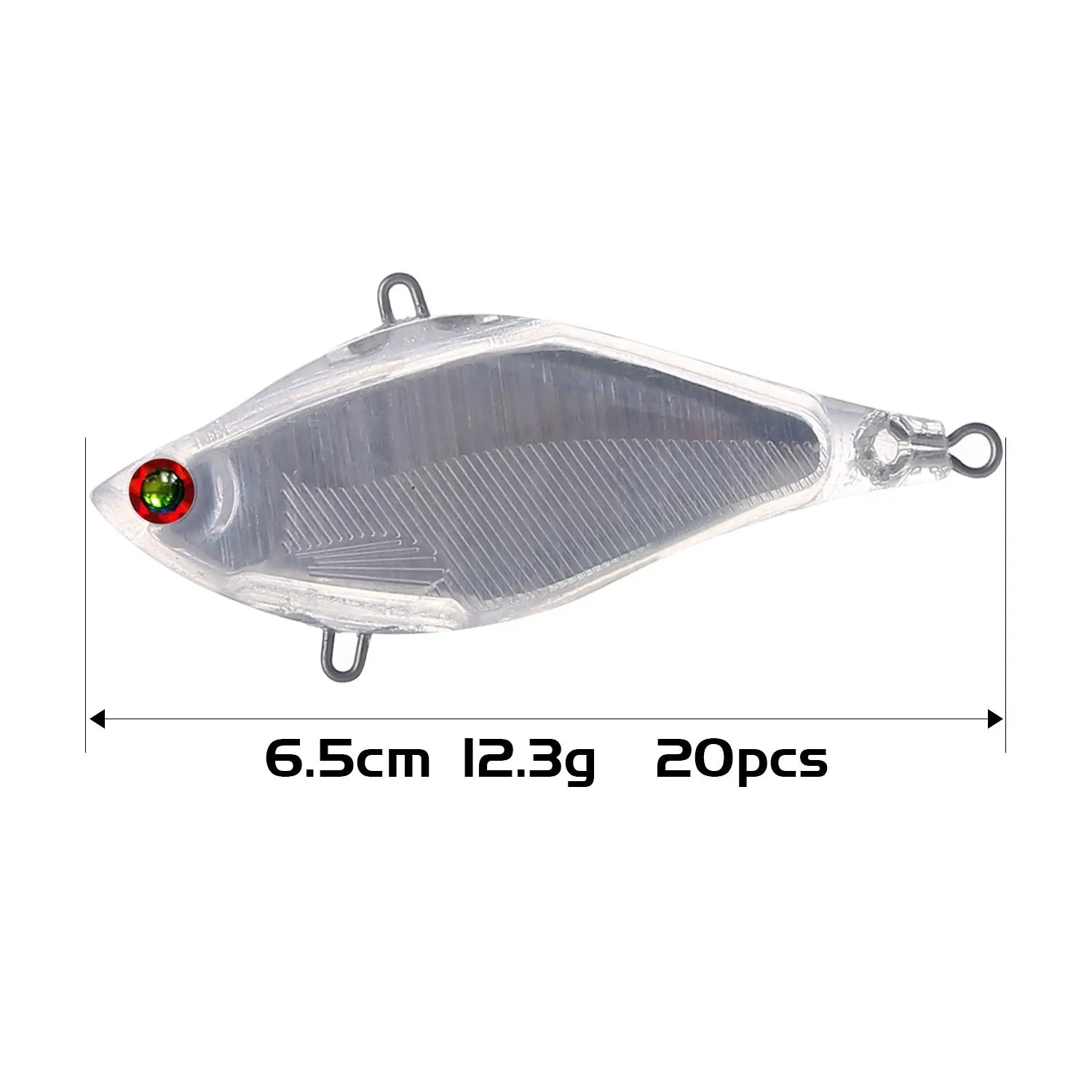 Fishing Baits Unpainted Blank Hard Lures DIY Crankbaits Minnows Popper VIB Pencil Transparent Artificial Baits Set