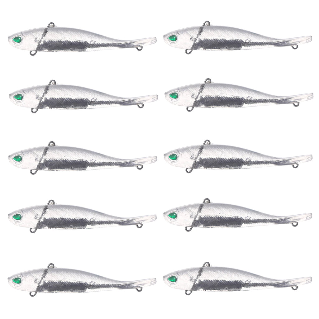 Fishing Baits Unpainted Blank Hard Lures DIY Crankbaits Minnows Popper VIB Pencil Transparent Artificial Baits Set