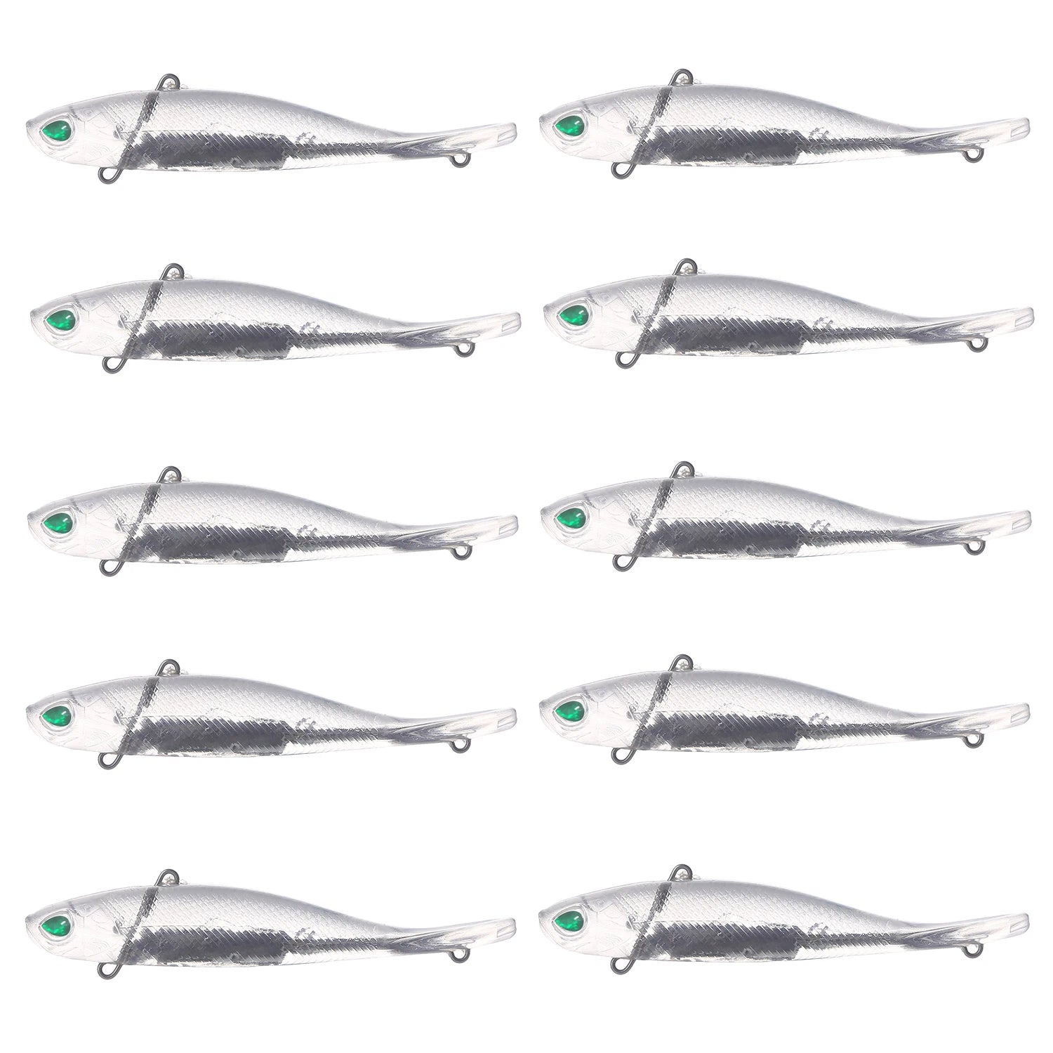 Fishing Baits Unpainted Blank Hard Lures DIY Crankbaits Minnows Popper VIB Pencil Transparent Artificial Baits Set