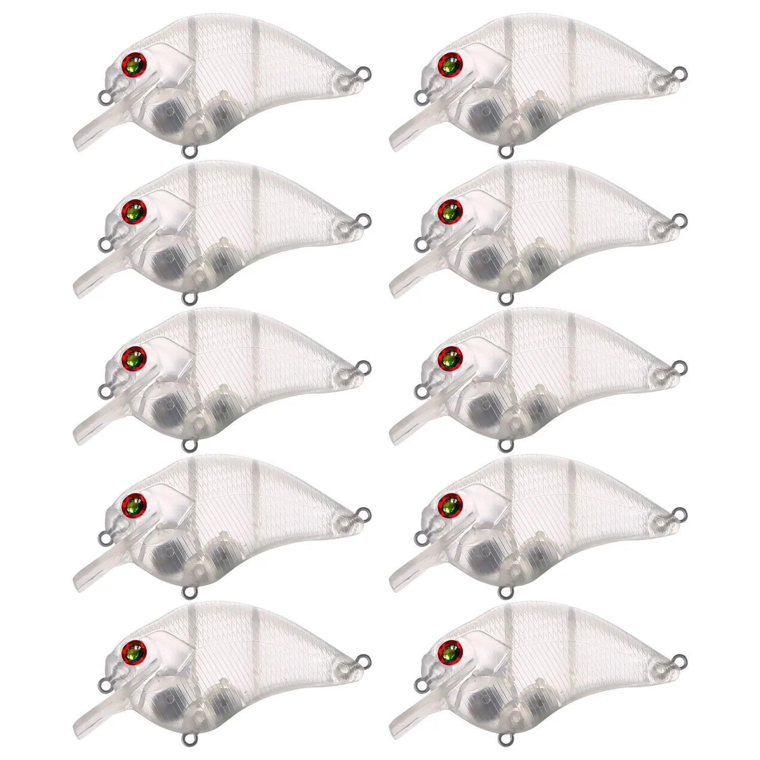 Fishing Baits Unpainted Blank Hard Lures DIY Crankbaits Minnows Popper VIB Pencil Transparent Artificial Baits Set