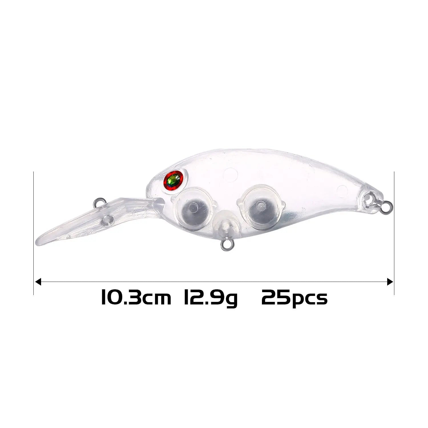 Fishing Baits Unpainted Blank Hard Lures DIY Crankbaits Minnows Popper VIB Pencil Transparent Artificial Baits Set