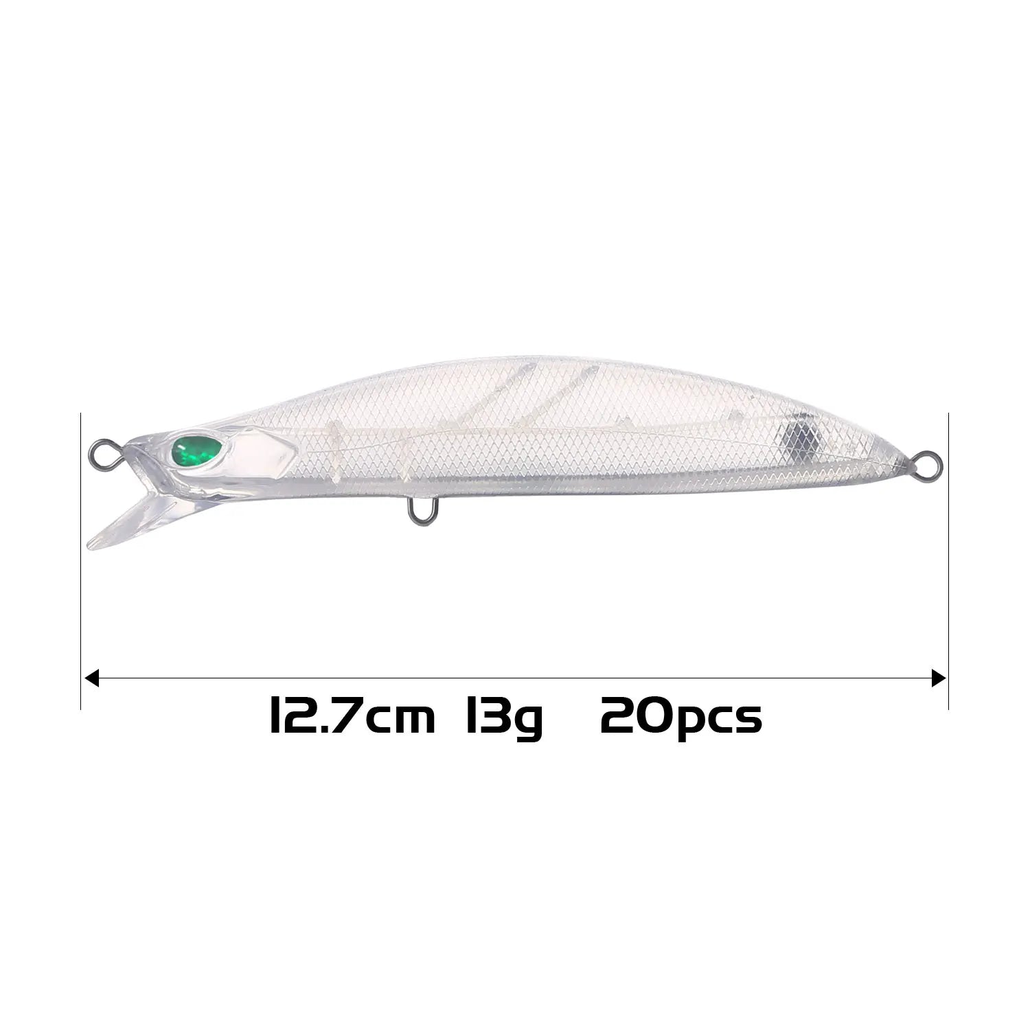 Fishing Baits Unpainted Blank Hard Lures DIY Crankbaits Minnows Popper VIB Pencil Transparent Artificial Baits Set