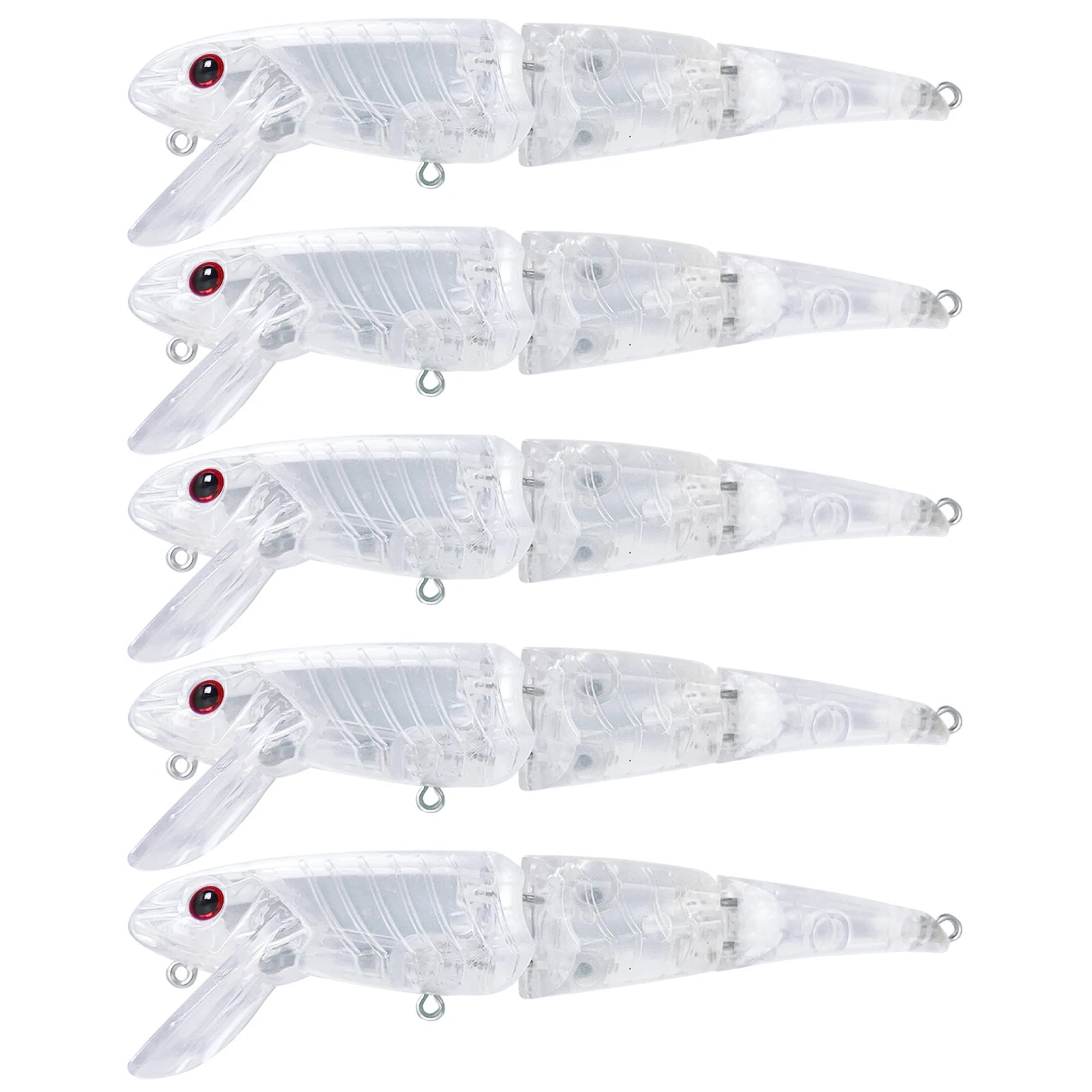 Fishing Baits Unpainted Blank Hard Lures DIY Crankbaits Minnows Popper VIB Pencil Transparent Artificial Baits Set