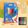 Washable & Erasable Triangular Crayons – 36 Colors