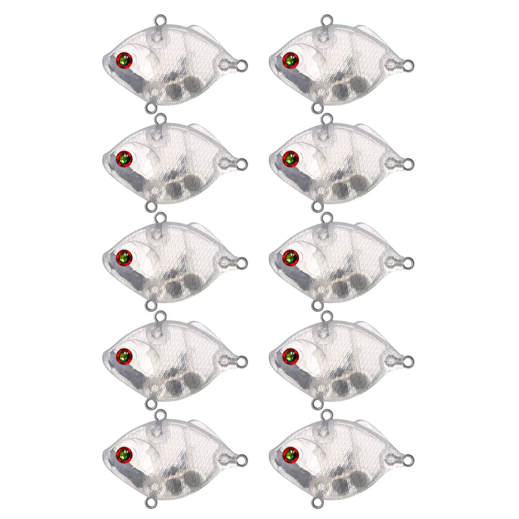 Fishing Baits Unpainted Blank Hard Lures DIY Crankbaits Minnows Popper VIB Pencil Transparent Artificial Baits Set