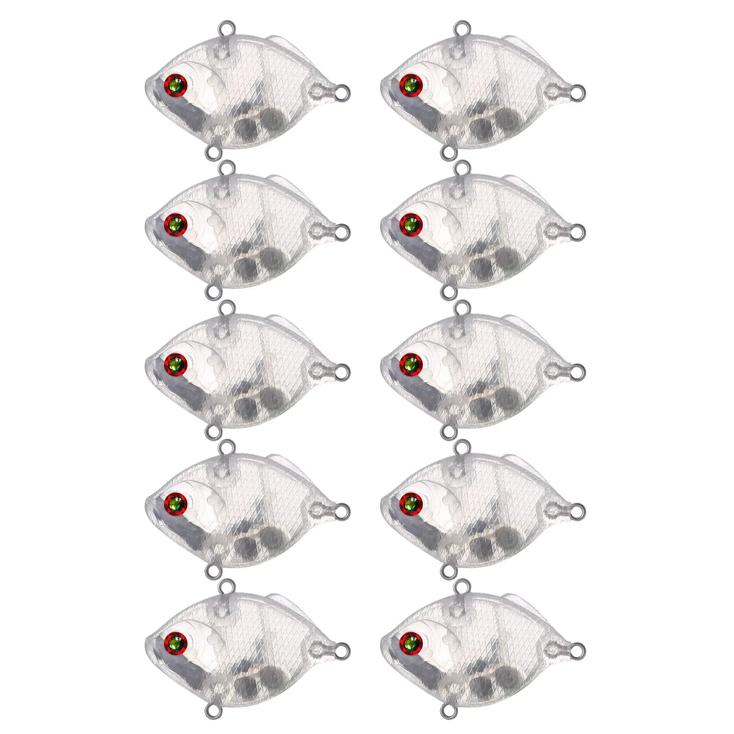 Fishing Baits Unpainted Blank Hard Lures DIY Crankbaits Minnows Popper VIB Pencil Transparent Artificial Baits Set